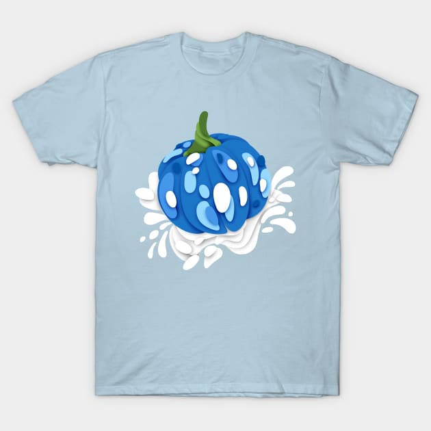 Pumpkins on Abstract Stains T-Shirt by lissantee